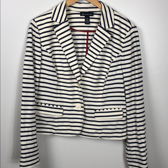 INC International Concepts Jackets & Blazers - INC International Concepts Nautical Stripe Jacket